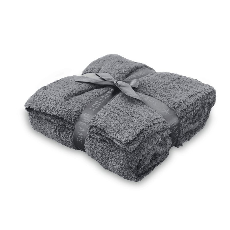 Barefoot DreamsÂ® CozyChicÂ® Throw, Graphite, 54"x72"